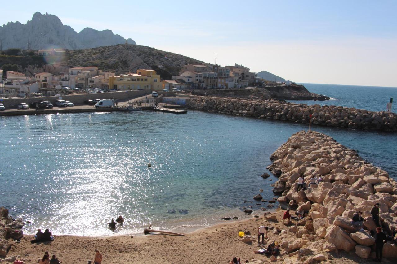 Charmant Cabanon aux Goudes à Marseille avec vue mer Marselha Exterior foto